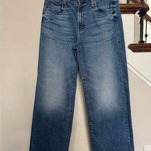 MOTHER Rambler Denim with Copper Button Detail